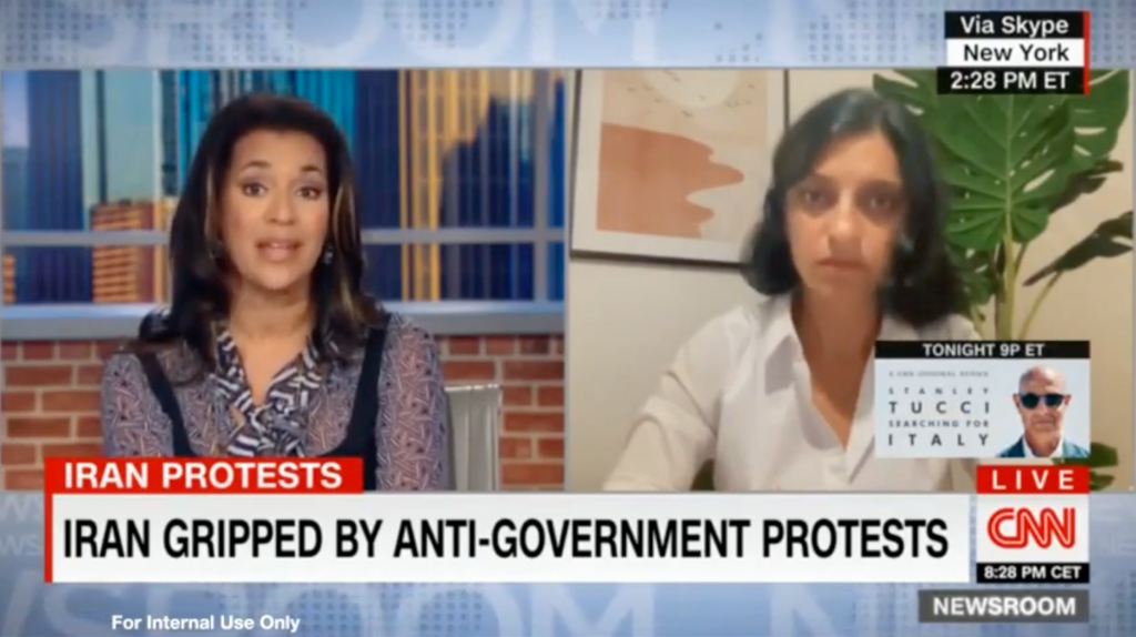 ED Firuzeh Mahmoudi speaks on CNN